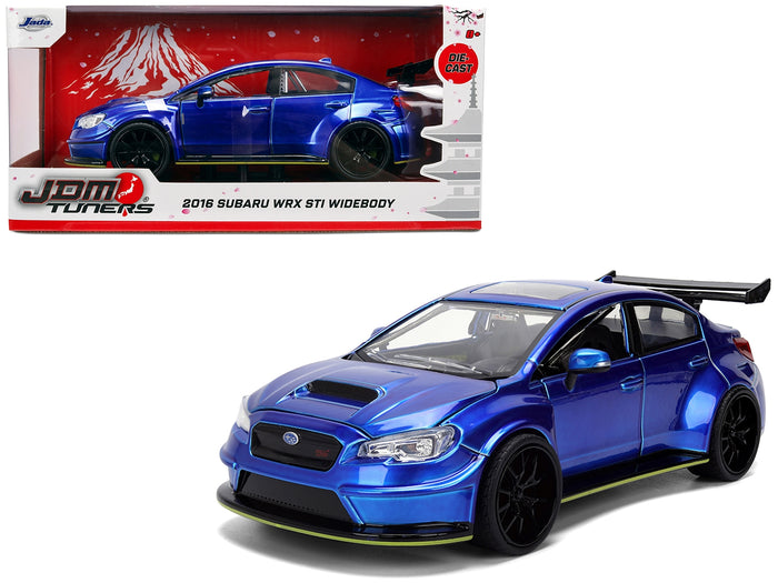 2016 Subaru WRX STI Widebody Blue Metallic "JDM Tuners" Series 1/24 Diecast Model Car by Jada