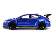 2016 Subaru WRX STI Widebody Blue Metallic "JDM Tuners" Series 1/24 Diecast Model Car by Jada image 3