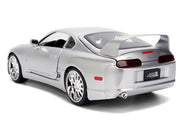 1995 Toyota Supra Silver Metallic "JDM Tuners" Series 1/24 Diecast Model Car by Jada image 5