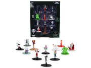 Set of 12 Diecast Figures "The Nightmare Before Christmas" (1993) Movie "Nano Metalfigs" Series Diecast Models by Jada