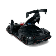 Lamborghini Veneno "Police" Matt Black "Hyper-Spec" Series 1/24 Diecast Model Car by Jada image 4