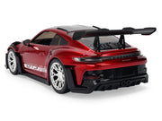 Porsche 911 (992) GT3 RS Red Chrome with Carbon Top and Hood Stripes "Hyper-Spec" Series 1/24 Diecast Model Car by Jada image 5