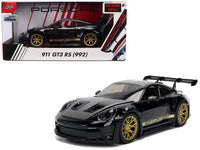 Jada Porsche 911 992 GT3 RS black gold wheels Hyper-Spec 1:24 37810, product image 2