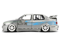 Volkswagen Jetta Raw Metal Color Brush Finish "The Fast and the Furious" (2001) Movie "25 Years of Fast & Furious" Series 1/24 Diecast Model Car by Jada image 3