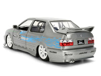 Volkswagen Jetta Raw Metal Color Brush Finish "The Fast and the Furious" (2001) Movie "25 Years of Fast & Furious" Series 1/24 Diecast Model Car by Jada image 5