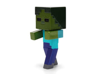 Minecraft Wave 7 Metalfigs four-pack, standing Zombie, individual detail — Jada 38005