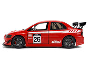 2006 Mitsubishi Lancer Evolution IX RHD (Right Hand Drive) #26 Red with White Graphics "JDM Tuners" Series 1/24 Diecast Model Car by Jada image 2