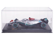 Mercedes-AMG F1 W13 E Performance #63 George Russell "F1 Formula One World Championship" (2022) with Display Case 1/43 Diecast Model Car by Bburago image 3