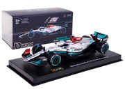 Mercedes-AMG F1 W13 E Performance #63 George Russell "F1 Formula One World Championship" (2022) with Display Case 1/43 Diecast Model Car by Bburago image 4