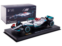 Mercedes-AMG F1 W13 E Performance #63 George Russell "F1 Formula One World Championship" (2022) with Display Case 1/43 Diecast Model Car by Bburago image 4