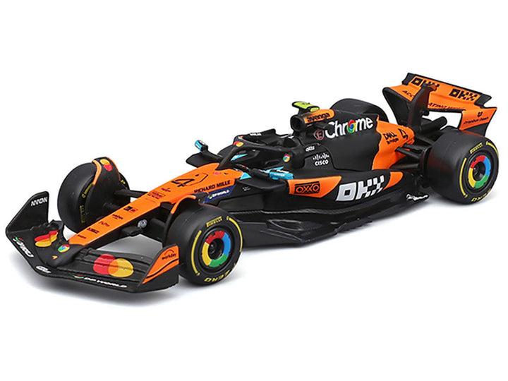 McLaren MCL39 #4 Lando Norris "OKX" Winner Formula One F1 "Australian GP" (2025) "Race" Series 1/43 Diecast Model Car by Bburago image 2
