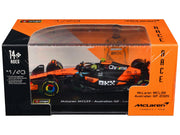 McLaren MCL39 #4 Lando Norris Winner Formula One F1 "Australian GP" (2025) with Display Case "Race" Series 1/43 Diecast Model Car by Bburago image 3