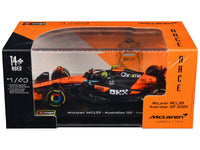 McLaren MCL39 #4 Lando Norris Winner Formula One F1 "Australian GP" (2025) with Display Case "Race" Series 1/43 Diecast Model Car by Bburago image 3