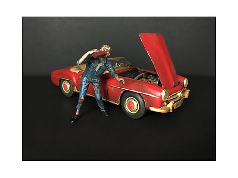 Zombie Mechanic Figurine III for 1/24 Scale Models by American Diorama