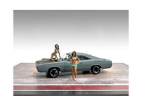 American Diorama Car Wash Girls Dorothy Barbara two-figure set 1:43 38355, product image 1