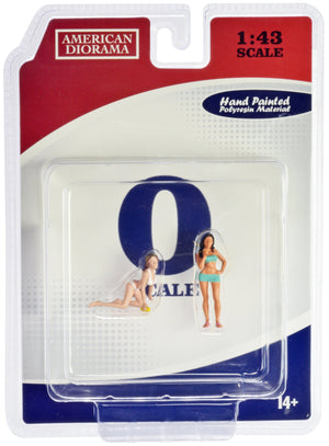 American Diorama Car Wash Girls Dorothy Barbara two-figure set 1:43 38355, product image 2