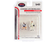 "Race Day" Two Diecast Figures Set 1 for 1/43 Scale Models by American Diorama image 3