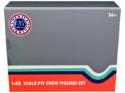 Formula One F1 Pit Crew 7 Figure Set Team Red Release III for 1/43 Scale Models by American Diorama image 4