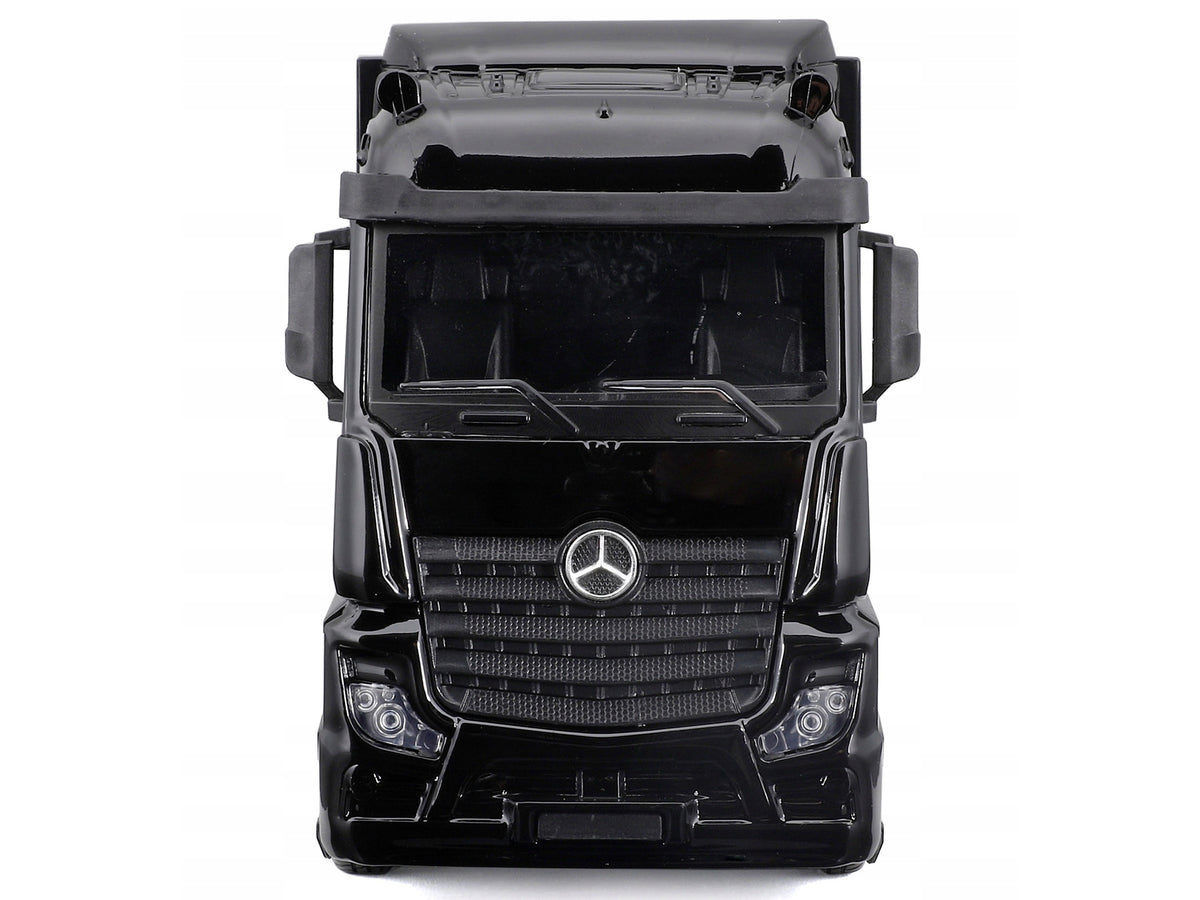 Mercedes-Benz Actros Gigaspace Car Transporter Black and Mercedes-AMG F1 W15 E Performance #63 George Russell "Petronas" Formula One F1 World Championship (2024) "Racing Hauler" Series 1/43 Diecast Model Car by Bburago image 4