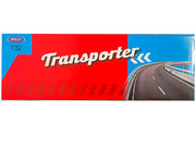 Peterbilt 379 Truck Black with Silver Container "Transporter" Series 1/32 Diecast Model by Welly image 2