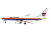 Boeing 767-200ER Commercial Aircraft "United Airlines" (N611UA) White with Stripes 1/400 Diecast Model by V1:400 image 2
