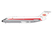 McDonnell Douglas DC-9-15 Commercial Aircraft "Trans World Airlines" (N1070T) White with Red Stripes 1/400 Diecast Model by V1:400 image 2