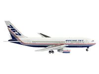 Boeing 767-200 Commercial Aircraft "Boeing House Livery" (N767BA) White with Blue and Red Stripes 1/400 Diecast Model by V1:400 image 2