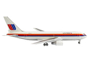 Boeing 767-200 Commercial Aircraft "United Airlines" (N606UA) White with Stripes 1/400 Diecast Model by V1:400 image 3