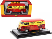 1960 Volkswagen Delivery Van Red and Yellow "Corn Nuts BBQ" Limited Edition to 6250 pieces Worldwide 1/24 Diecast Model Car by M2 Machines image 2