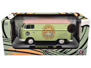 1960 Volkswagen Delivery Van "Maui & Sons" Light Olive Green with Salmon Top Limited Edition to 6650 pieces Worldwide 1/24 Diecast Model Car by M2 Machines image 2