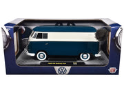1960 Volkswagen Delivery Van Blue and White Limited Edition to 6650 pieces Worldwide 1/24 Diecast Model Car by M2 Machines image 3