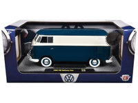 1960 Volkswagen Delivery Van Blue and White Limited Edition to 6650 pieces Worldwide 1/24 Diecast Model Car by M2 Machines image 3