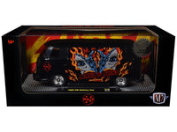 1960 Volkswagen Delivery Van "Maui & Sons" Black with Graphics Limited Edition to 4050 pieces Worldwide 1/24 Diecast Model Car by M2 Machines image 3