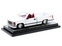 1993 Chevrolet C1500 SS 454 Pickup Truck White with Red Interior Limited Edition to 9600 pieces Worldwide 1/24 Diecast Model Car by M2 Machines image 2