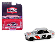 1970 Nissan Datsun 510 #28 "Texaco" Silver Metallic and White with Red Stripes "Texaco Special Edition" Series 1 1/64 Diecast Model Car by Greenlight image 5