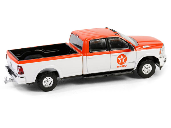 2023 Ram 2500 Pickup Truck "Texaco" Orange and White "Texaco Special Edition" Series 1 1/64 Diecast Model Car by Greenlight