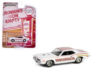 1970 Plymouth Hemi Barracuda "Ramchargers" White with Red Stripes "Running on Empty" Series 17 1/64 Diecast Model Car by Greenlight image 2