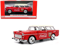 1955 Chevrolet Bel Air Nomad Red with White Top "Coca-Cola" 1/24 Diecast Model Car by Motor City Classics image 5