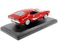 Motor City Classics 1971 Ford Mustang Sportsroof red white stripes Refresh Yourself Coca-Cola 1:24 424071, view 3
