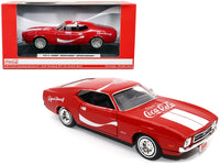 Motor City Classics 1971 Ford Mustang Sportsroof red white stripes Refresh Yourself Coca-Cola 1:24 424071, view 5