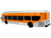 New Flyer Xcelsior Transit Bus Bank "Los Angeles Metro" Orange and Silver "The Bus & Motorcoach Collection" Limited Edition to 504 Pieces Worldwide 1/43 Model by Iconic Replicas image 3