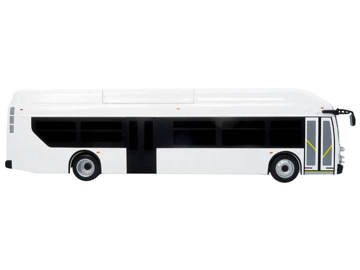 New Flyer Xcelsior Transit Bus Bank White "The Bus & Motorcoach Collection" Limited Edition to 504 Pieces Worldwide 1/43 Model by Iconic Replicas image 2