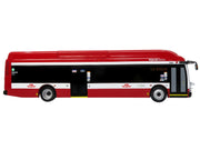 New Flyer Xcelsior Transit Bus Bank "TTC - Toronto Transit Commission" Red and White "The Bus & Motorcoach Collection" Limited Edition to 504 Pieces Worldwide 1/43 Model by Iconic Replicas image 2