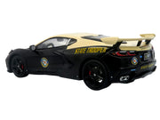 2023 Chevrolet Corvette C8 Stingray Police Interceptor "Florida Highway Patrol (FHP)" Black with Cream Top 1/43 Diecast Model by Iconic Replicas image 3