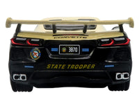 2023 Chevrolet Corvette C8 Stingray Police Interceptor "Florida Highway Patrol (FHP)" Black with Cream Top 1/43 Diecast Model by Iconic Replicas image 5