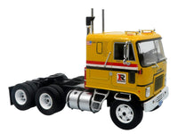 1970 GMC Astro 95 Tractor with Dry Van Trailer "Ryder Truck Rental" Yellow with Stripes "North American Vintage Truck Collection" Limited Edition to 504 pieces Worldwide 1/43 Diecast Model by Iconic Replicas image 4