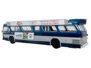 1963 GM TDH-5303 Transit Bus "MTA New York City Surface Transit" Blue Two-Tone with Graphics "The Bus & Motorcoach Collection" Limited Edition to 504 pieces Worldwide 1/43 Plastic Model by Iconic Replicas image 3