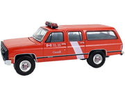 1991 GMC Suburban "Canada Coast Guard" Red with White Stripes "Hot Pursuit - Canada Special Edition" Series 1/64 Diecast Model Car by Greenlight image 2