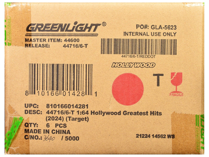 "Hollywood Greatest Hits" (2024) Set of 6 pieces 1/64 Diecast Model Cars by Greenlight image 2