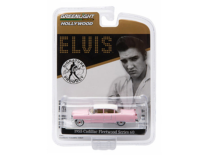 1955 Cadillac Fleetwood Series 60 Special Elvis Presley "Pink Cadillac" (1935-1977) 1/64 Diecast Model Car by Greenlight image 2